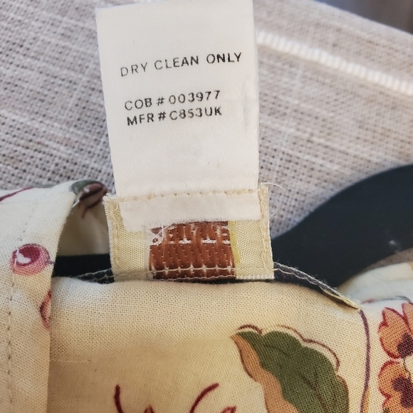 Country Legends 14P Linen Blend Vintage Floral Cottagecore Sleeveless Dress - Picture 4 of 11